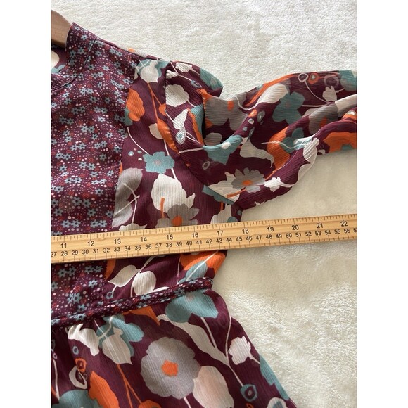 Vintage Forever 21 Shirt Large Baby Doll Flowy Sheer Tunic Boho Festival Cottage - Picture 8 of 11